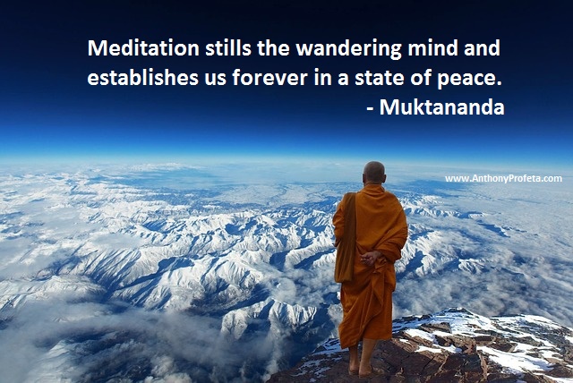 Meditate and peace