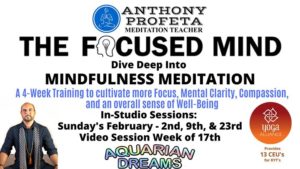 The Focused Mind: 4wk Mindfulness Meditation Training @ Aquarian Dreams | Indialantic | FL | United States