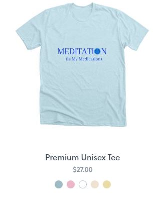 meditation Tshirt Anthony Profeta